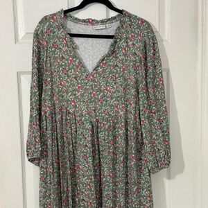 Pink Flower Wonderly Dress